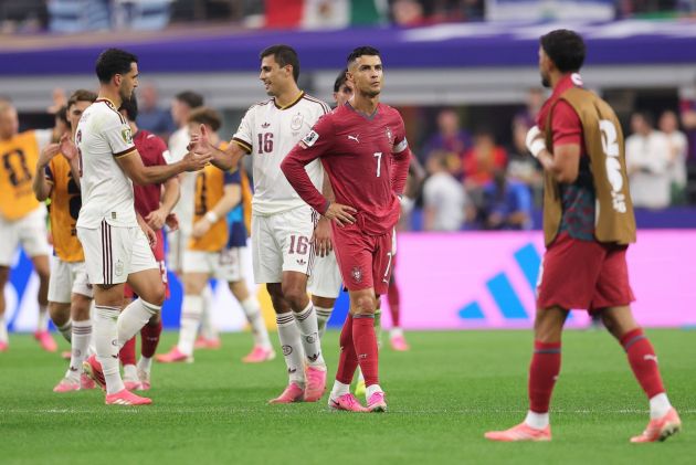 Cristiano Ronaldo after Spain's defeat to Portugal