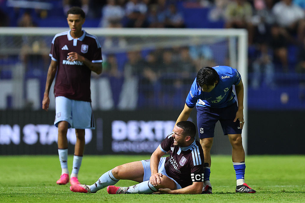 John McGinn suffered a knee injury