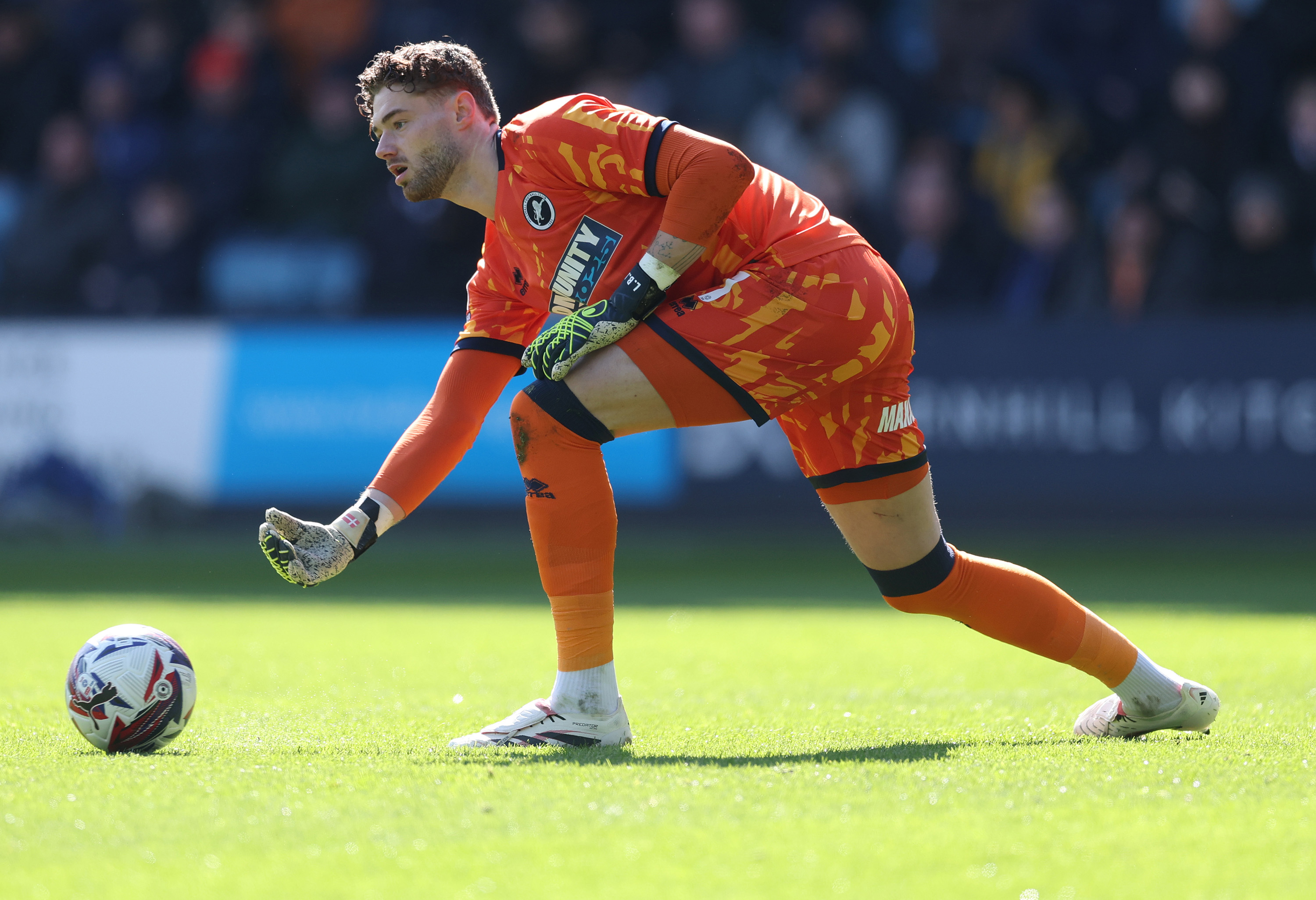 Millwall goalkeeper Lukas Jensen