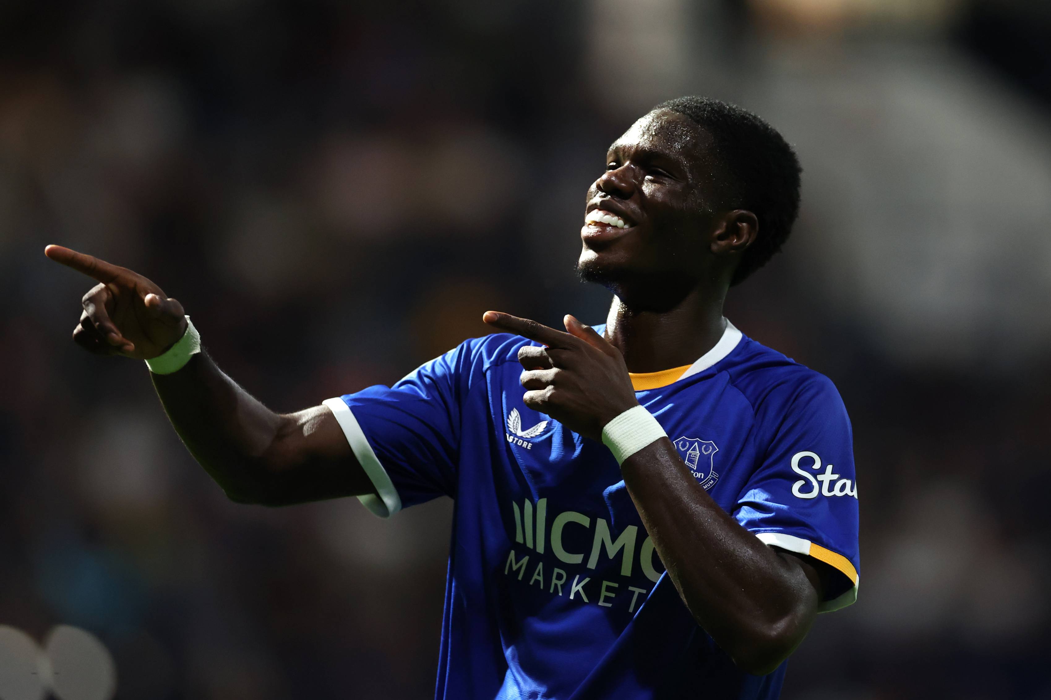 Thierno Barry celebrates