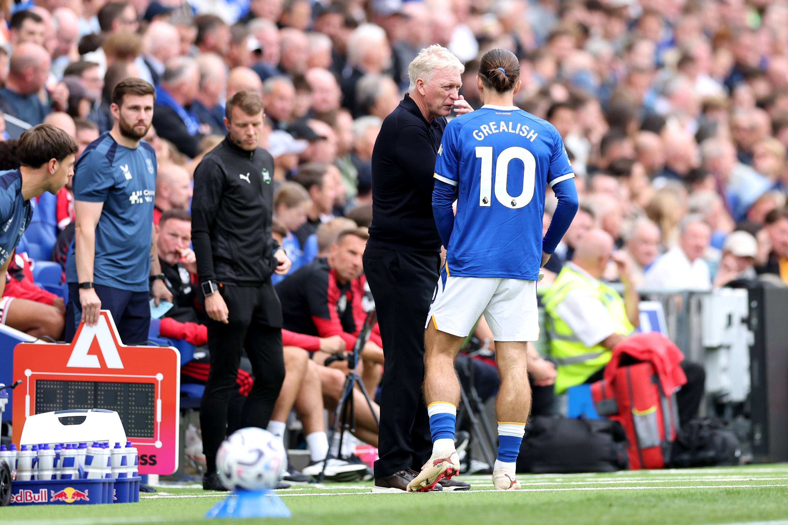 David Moyes and Jack Grealish