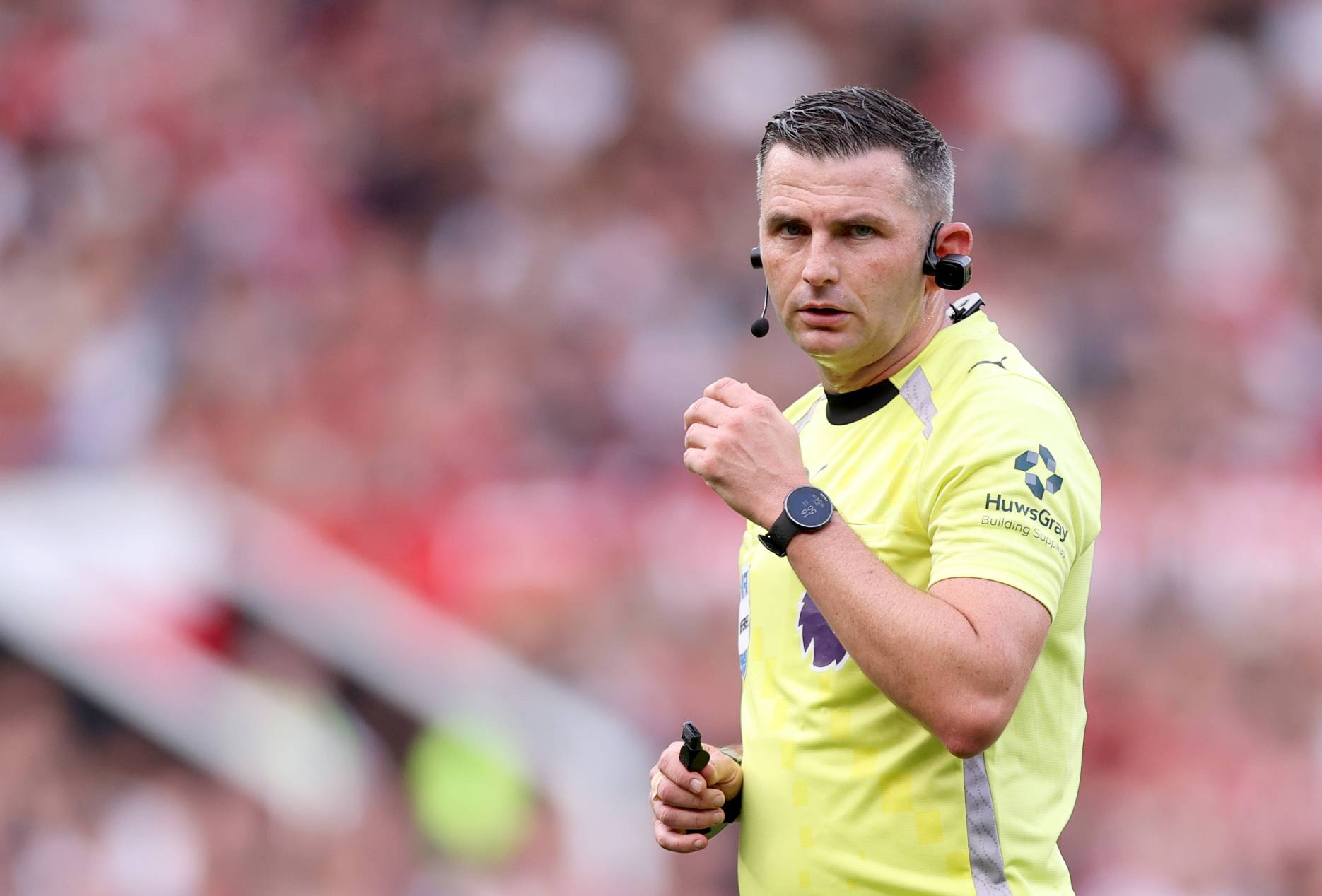 Referee Michael Oliver