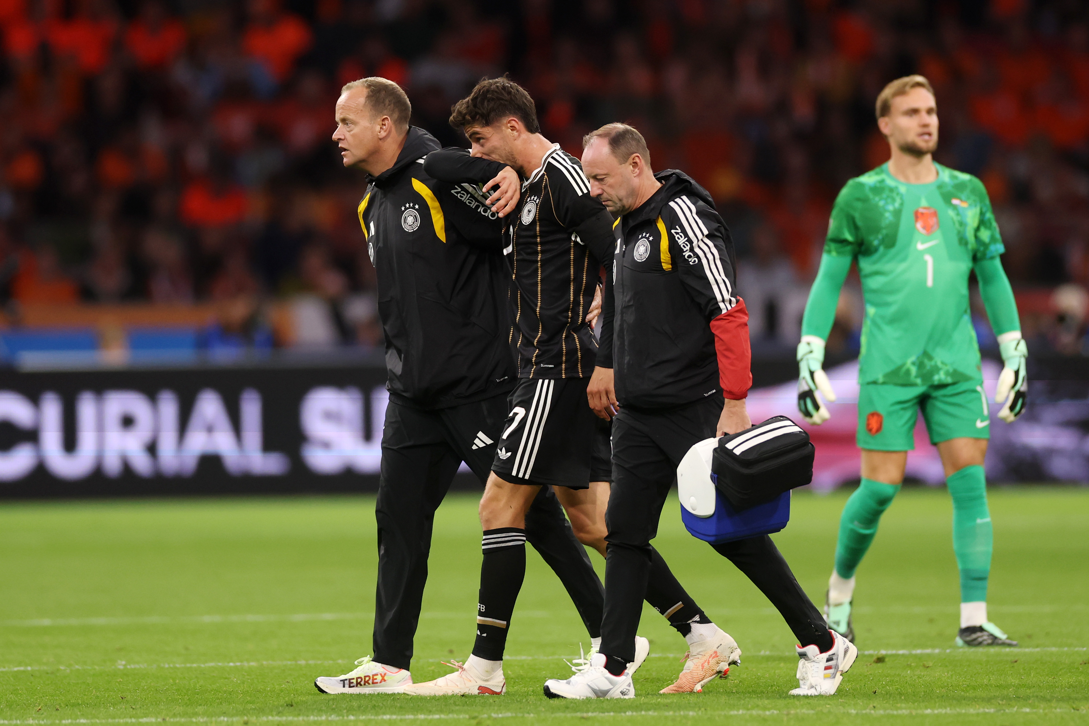 Kai Havertz goes off injured