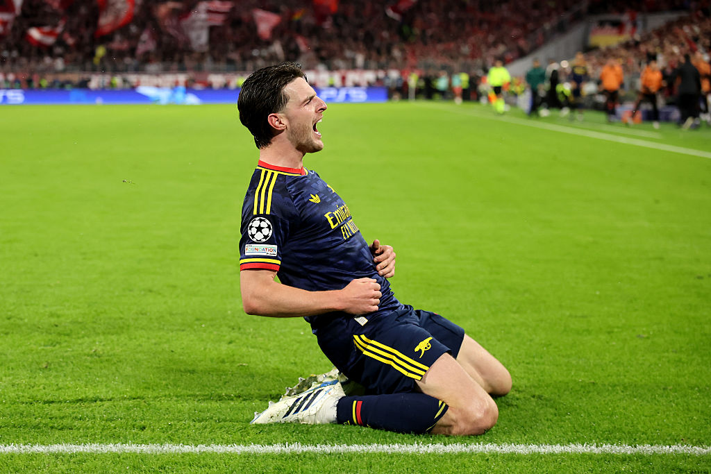 Rice rescues point for Arsenal at Bayern Munich but Gunners dealt Saka injury worry - Hayters