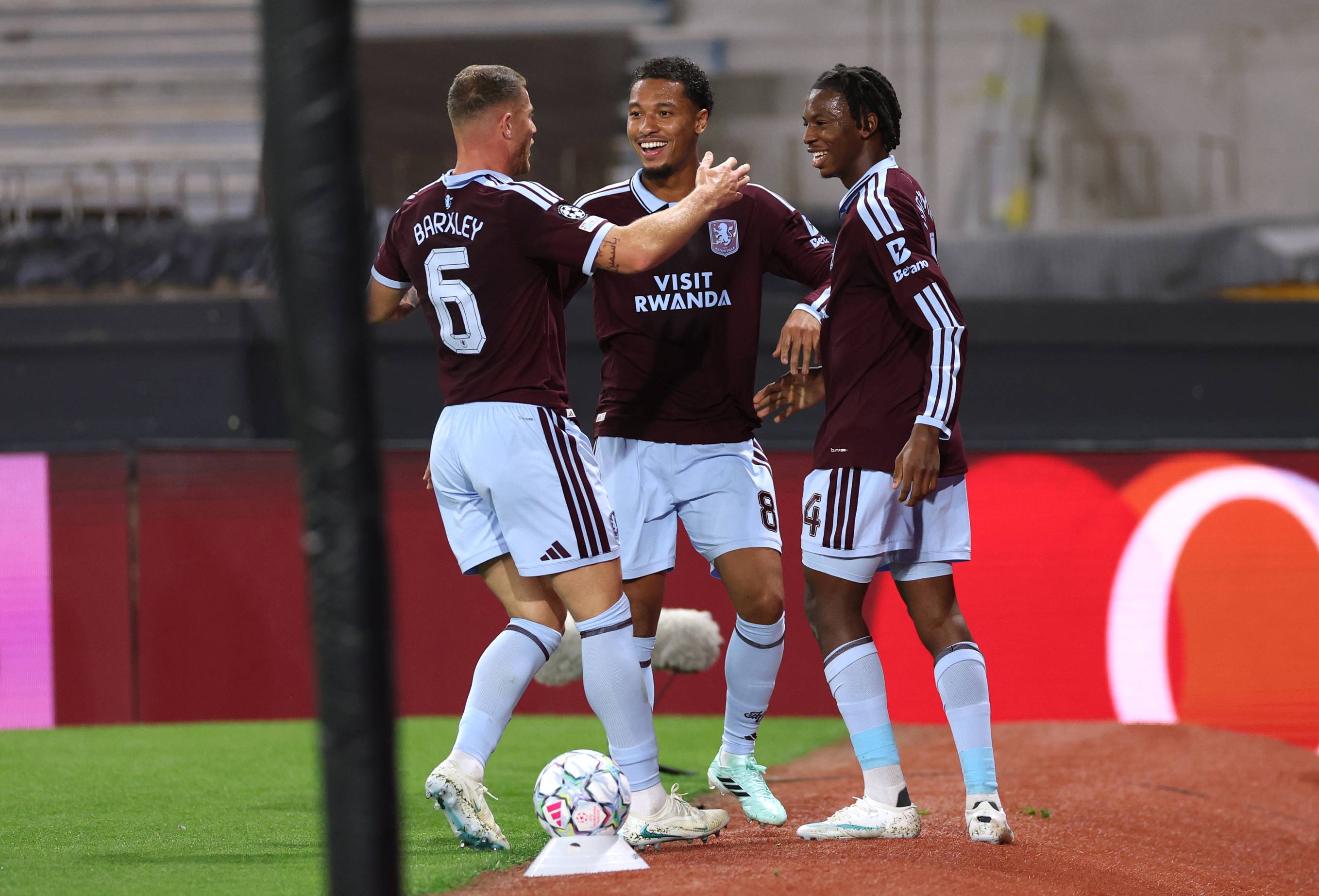 Aston Villa celebrate