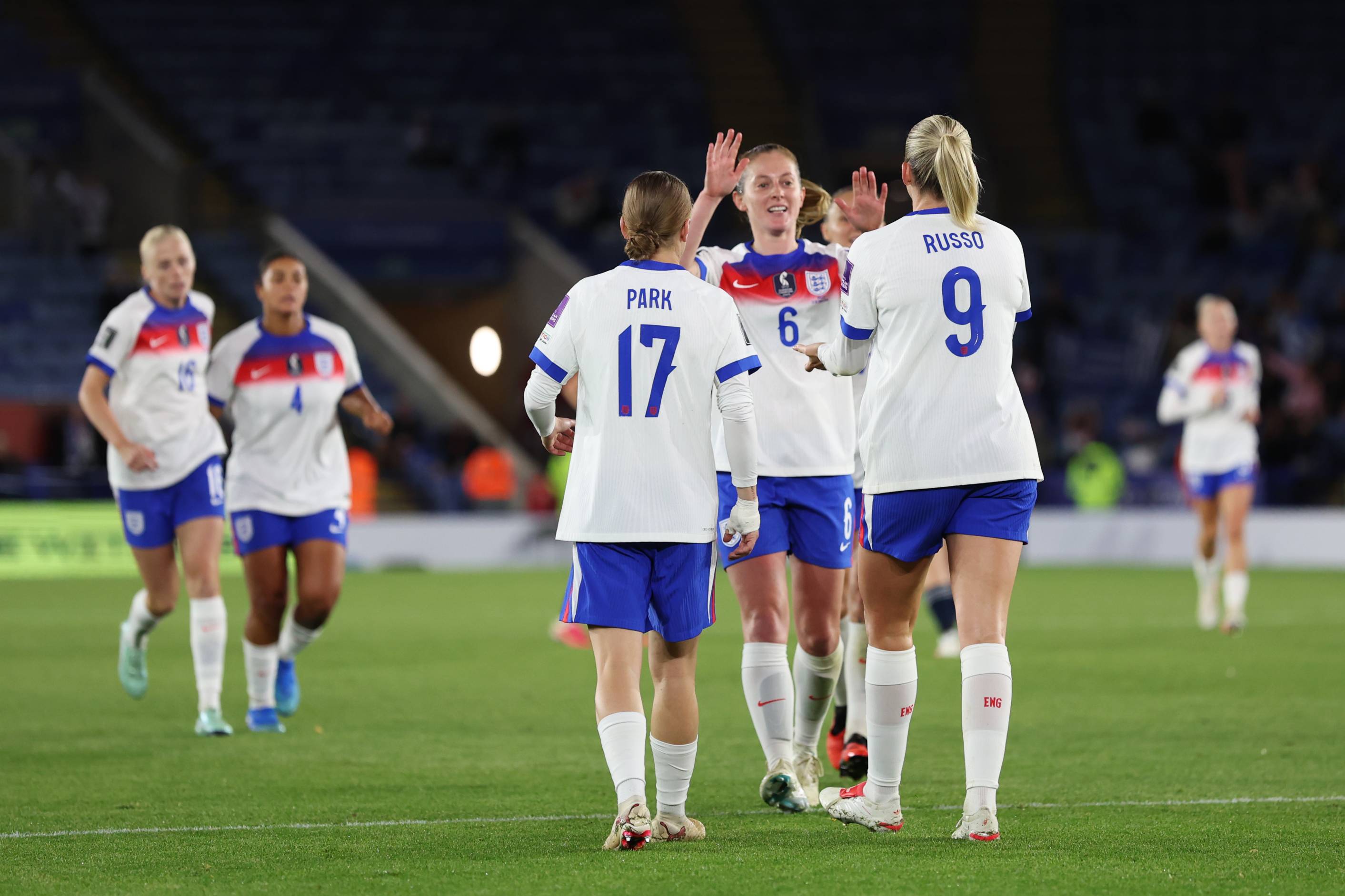 England celebrate against Greece