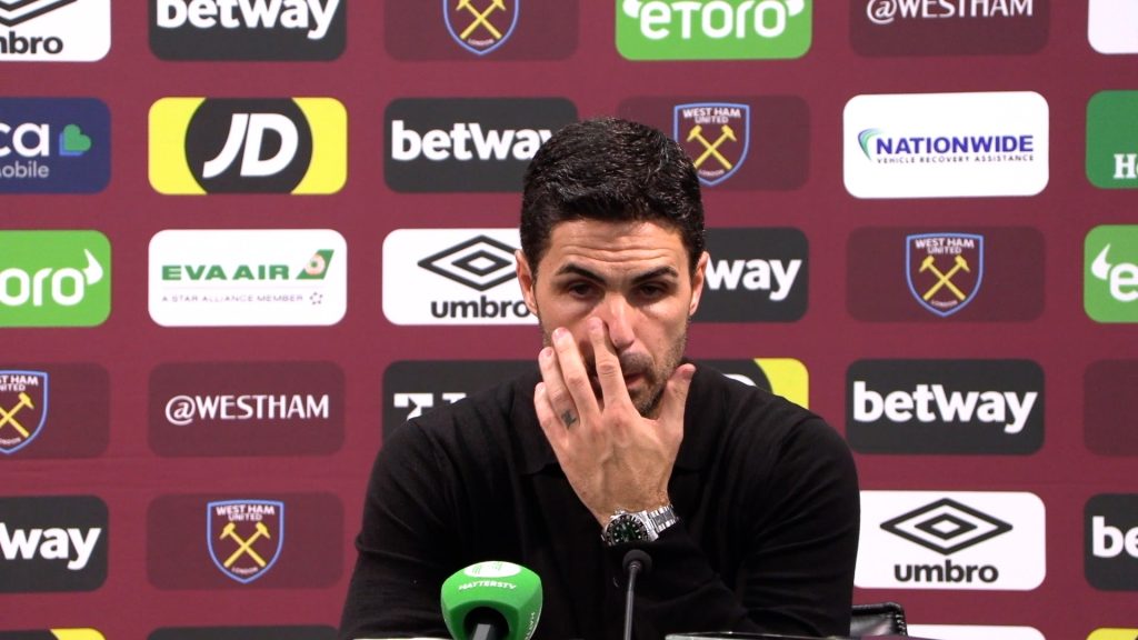 Arsenal manager Mikel Arteta
