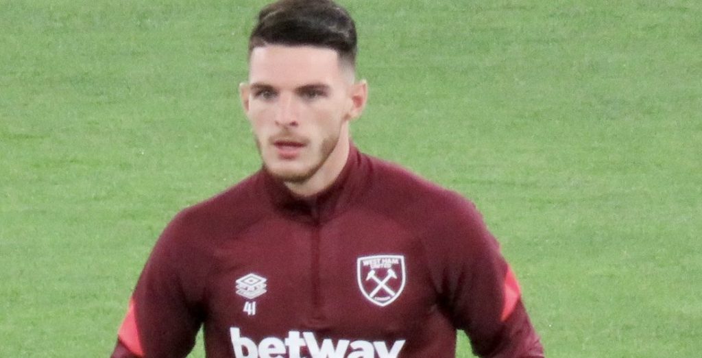 West Ham midfielder Declan Rice