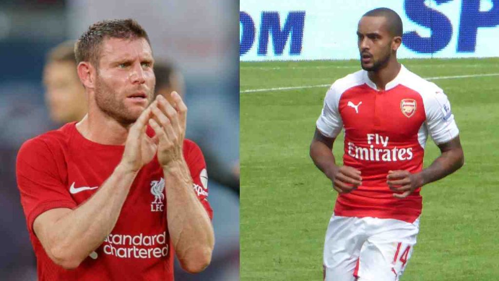 James Milner and Theo Walcott