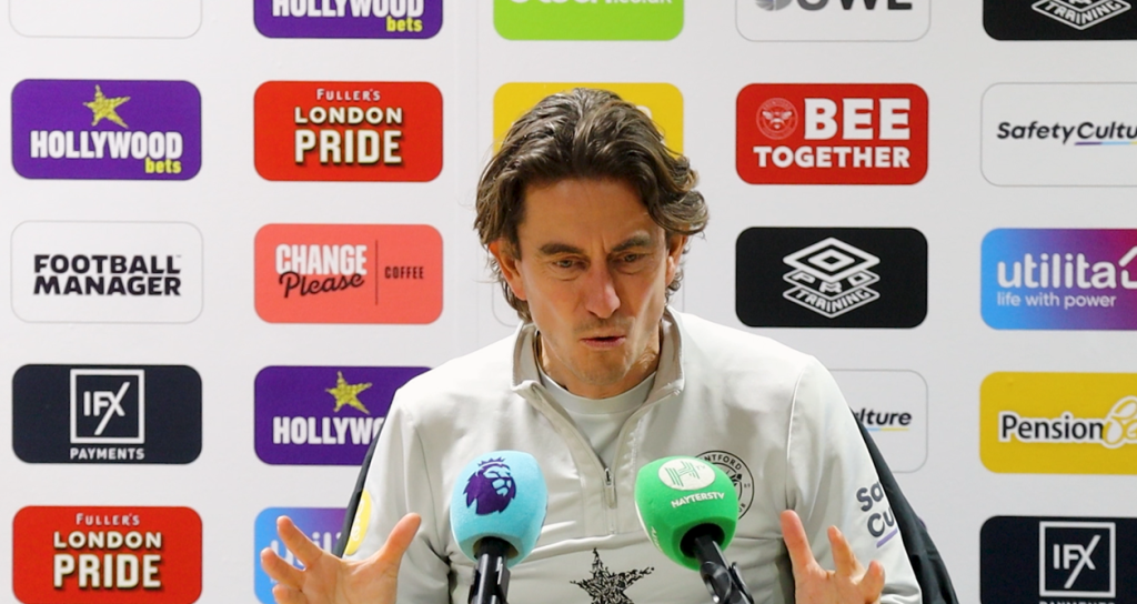 Brentford FC head coach Thomas Frank