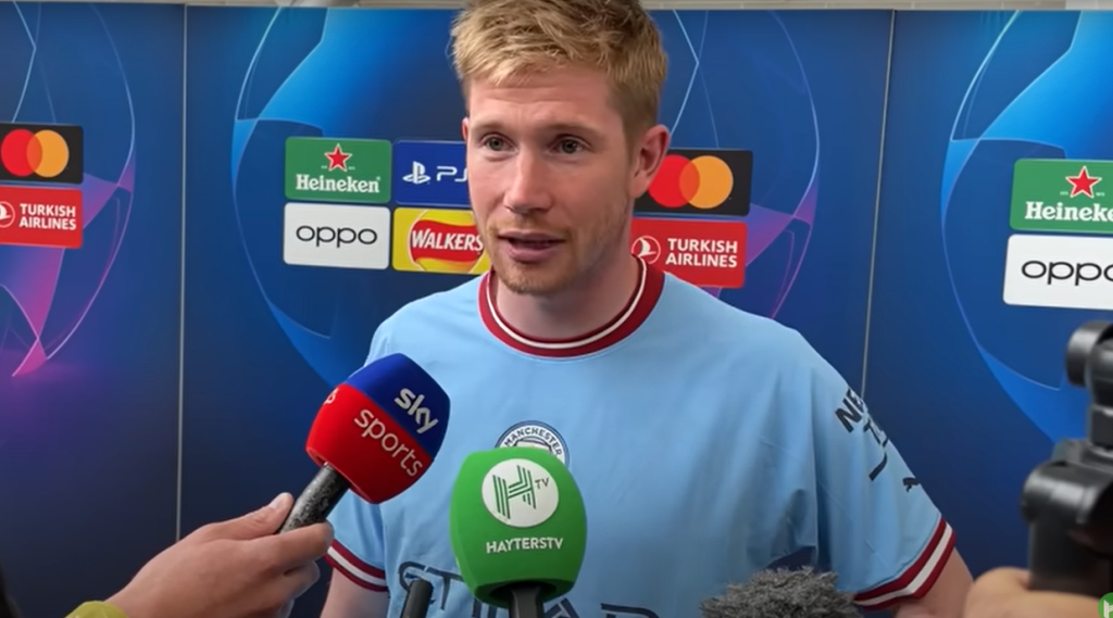 Man City midfielder Kevin de Bruyne
