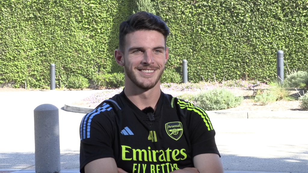 Arsenal midfielder Declan Rice