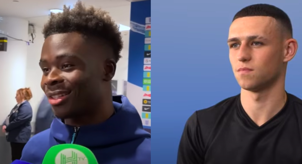 Phil Foden and Bukayo Saka
