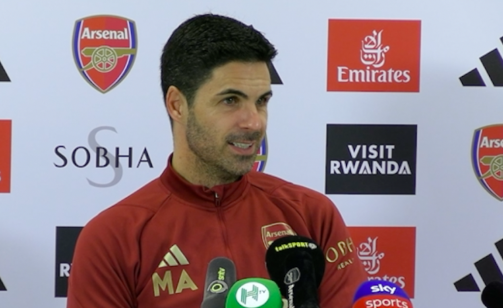 Arsenal manager Mikel Arteta
