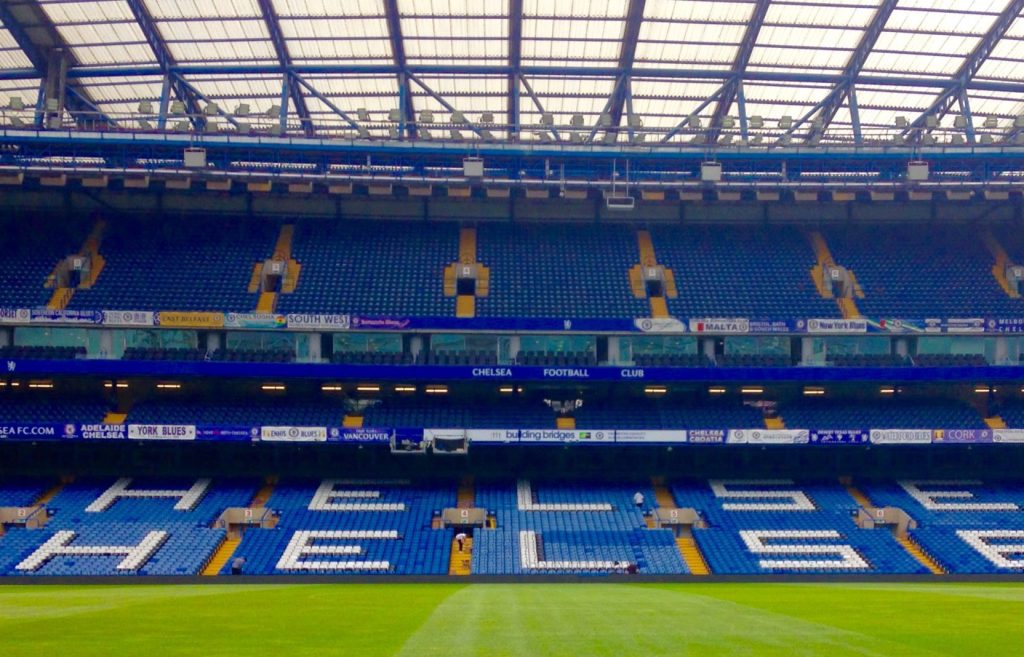 Stamford Bridge, the home of Chelsea FC