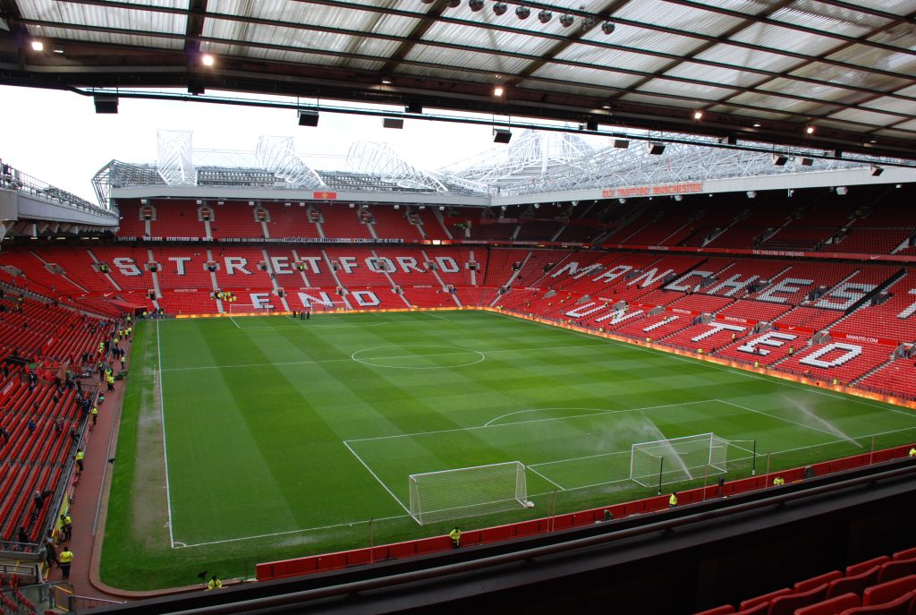 Old Trafford, home of Man Utd